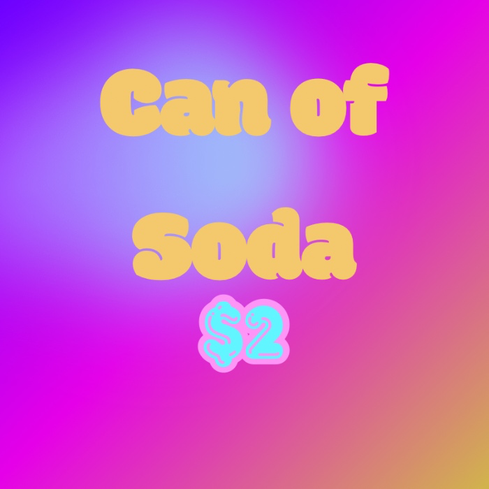 Can of Soda ($2)