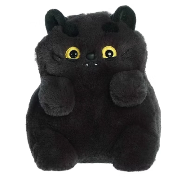 Aurora Small Storm Mewmews Playful Stuffed Animal Black 7"