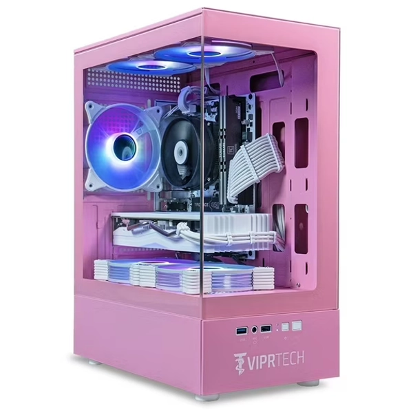 ViprTech Stryker 1.0 Gaming PC - AMD Ryzen 7 (4.1GHz), AMD RX 580 8GB, 16GB DDR4, 512GB SSD, Pink
