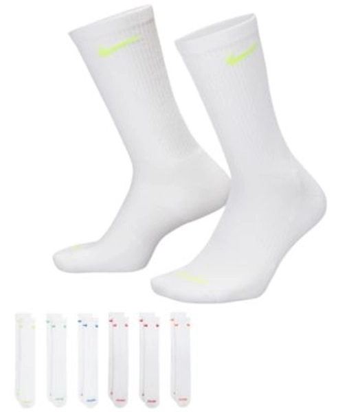 Unisex Everyday Plus Cushioned Training Crew Socks, 6-Pack