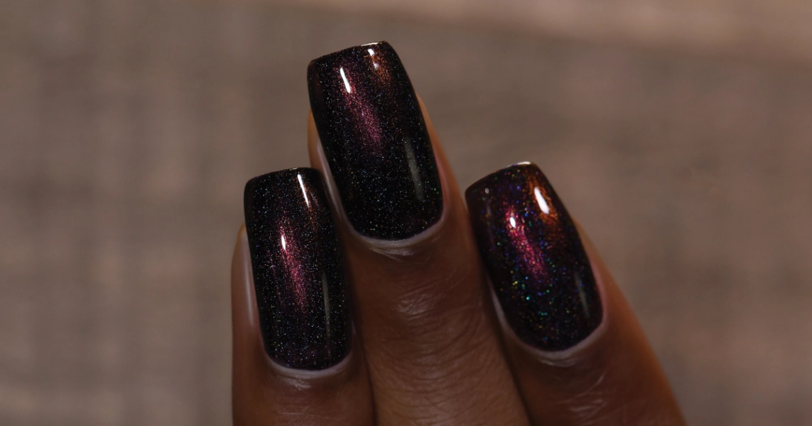 ILNP Dash of Cocoa - Intense Dark Chocolate Holographic Nail Polish
