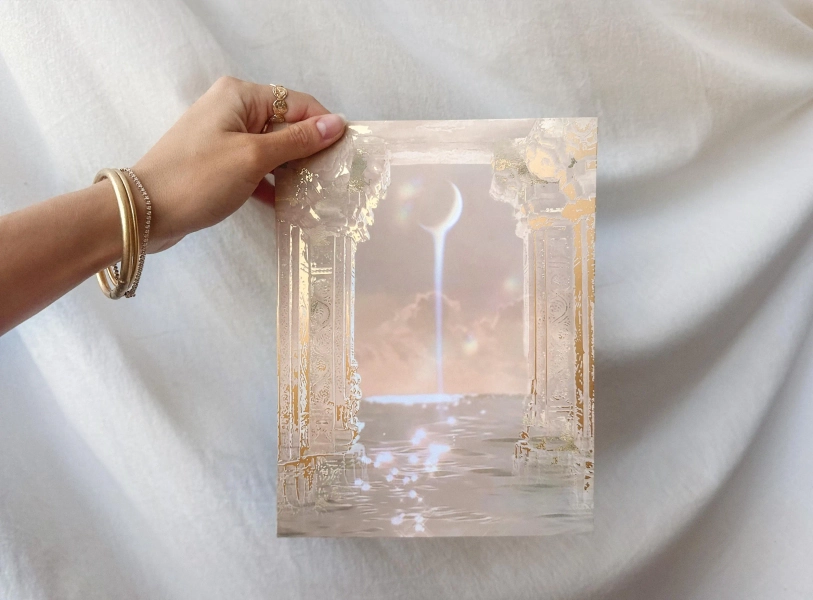 Luna Portal Gold Foil Print 