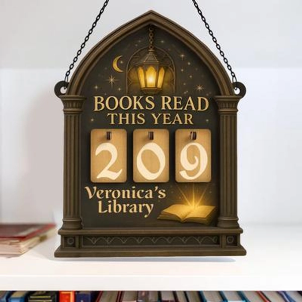 Custom Books Read Tracker,Books Read This Year Counter,Bookshelf Library Decor,Gift for Reader,Book Lover,Bookish Gift,Book End,Book Club