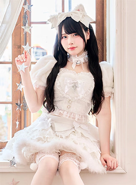 【即日発送】【沖縄コレクション着用】【Mumei着用】ハートフルールキャット《オリジナルコスプレ12点セット》【Malymoon/マリームーン】【CS25020-3】