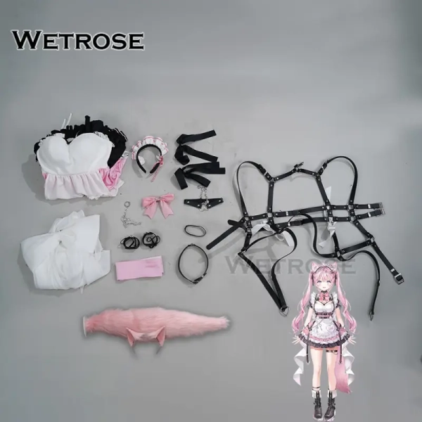 [Wetrose] Pre-order Hololive JP Virtual YouTuber Vtuber Hakui Koyori Maid Outfit Cosplay Costume 博衣こよりメイドコスプレ