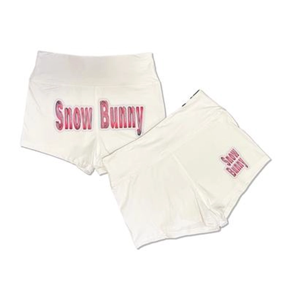 Snow Bunny Shorts - Booty Shorts Lifestyle Yoga Shorts Tights
