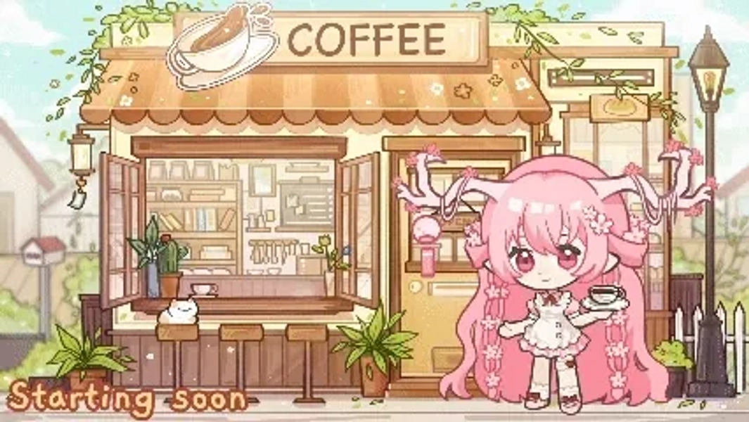 Cozy Café YCH ☕️ Day & Night / Open & Close CHIBI illustration☕️ Loading Screen / Starting / Ending / BRB / Intro / Outro  by lilostudio (@lilostudio)
