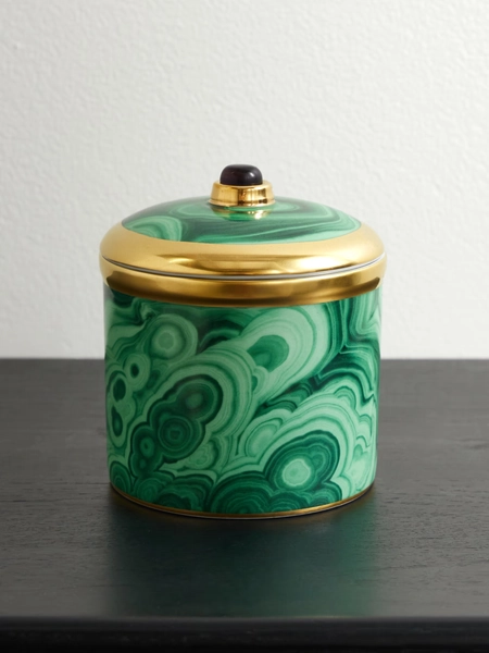 Malachite scented candle, 350g - green - One Size
