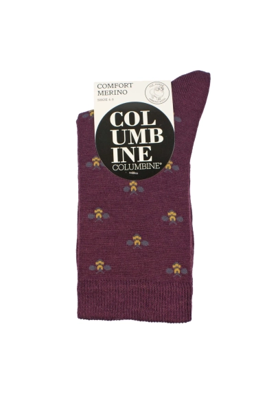 Women's Bees Merino Comfort Top Crew | Columbine