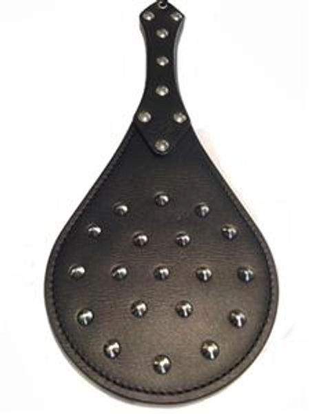 Round Paddle - Leather with Studs - Lucrezia and De Sade