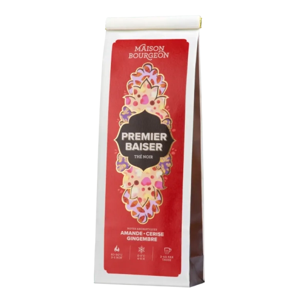 Thé Noir Premier Baiser - Amande, Cerise & Gingembre 