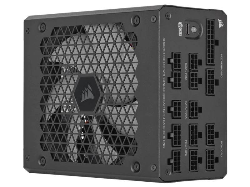 Corsair HX1000i Fully Modular Ultra-Low Noise ATX Power Supply - ATX 3.1 & PCIe 5.1 Compliant - Fluid Dynamic Bearing Fan - CORSAIR iCUE Software Compatible - 80 Plus Platinum Efficiency - Black - Newegg.com
