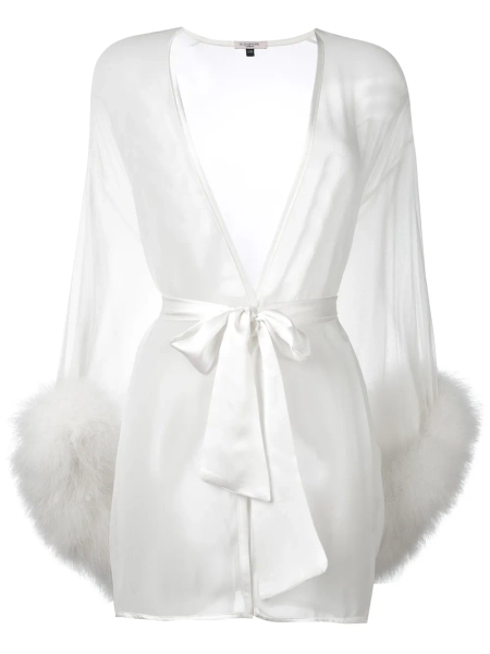 Gilda & Pearl Diana sheer silk robe | One Size