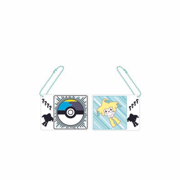 Anime Acrylic Charm Spinning Pokéball Key Ring - Jirachi