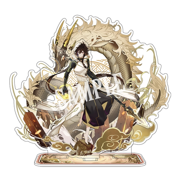 Zhongli Genshin Impact Standee Liyue Geo Archon Rex Lapis Acrylic Stand