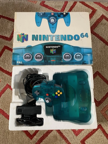 Nintendo 64 N64 Console Ice Blue Limited Edition Boxed