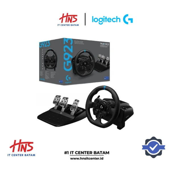 LOGITECH G923 TRUE FORCE STEERING WHEEL AND PEDALS FOR PC, PS4 AND PS5 - HNS IT Center - Toko Komputer, Laptop, Rakit PC, Terlengkap & Termurah