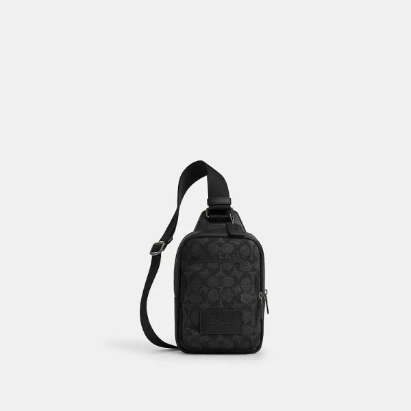 Gunmetal/Chalk/Black Racer Sling Pack In Signature Canvas