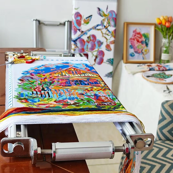 Adjustable Aluminum Tabletop Embroidery Stand: M-shape Cross Stitch Frame With Kit - Etsy