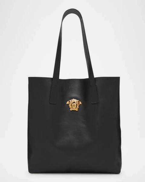 La Medusa North-South Leather Tote Bag