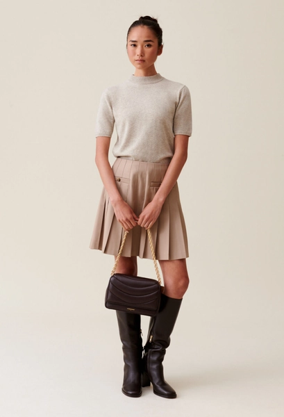 Jupe courte plissée 