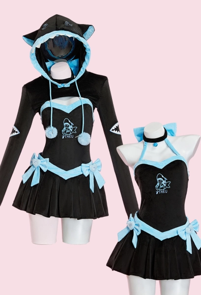 Micotaku Shark Hoodie Dress 