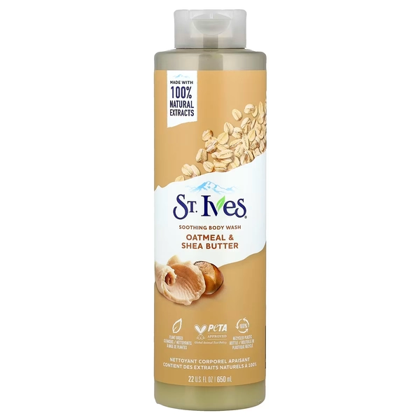 Soothing Body Wash, Oatmeal & Shea Butter, 22 fl oz (650 ml)