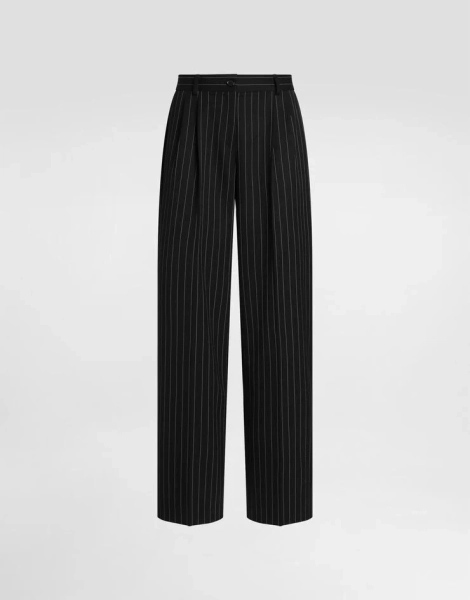 Pinstripe wool trousers D&G