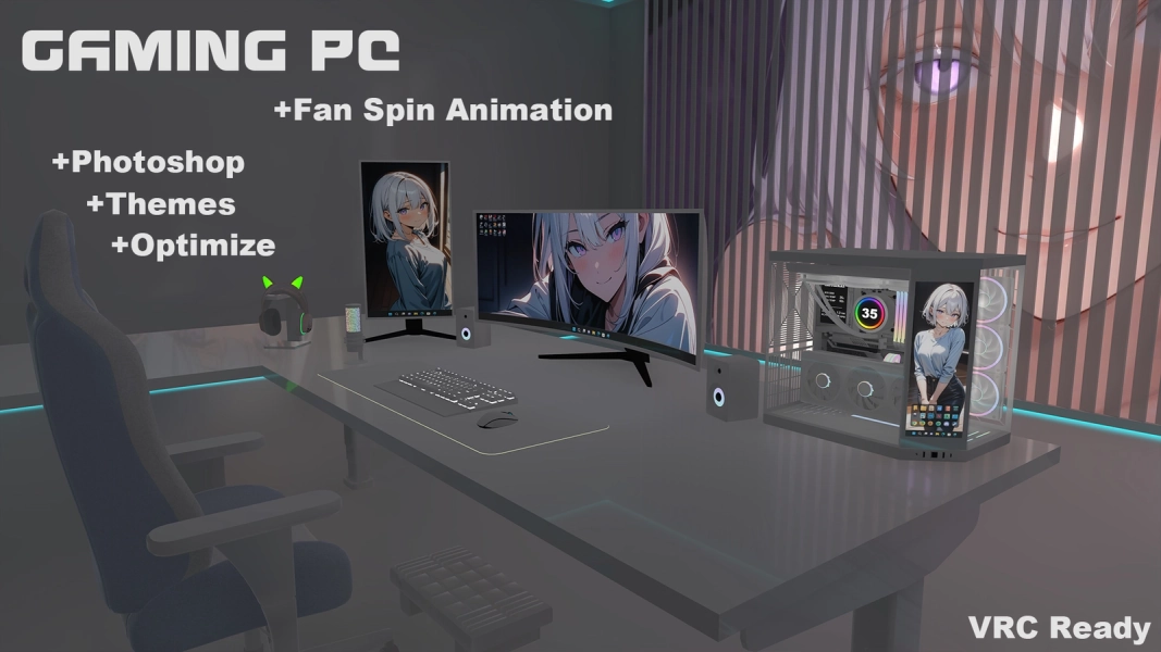 Gaming PC - アニメーション付きゲーミングPCセット by ExtremeLight on Jinxxy