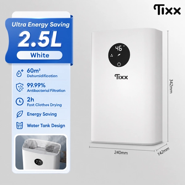 Tixx Electric Dehumidifier Dehumidify 2.5/L capacity