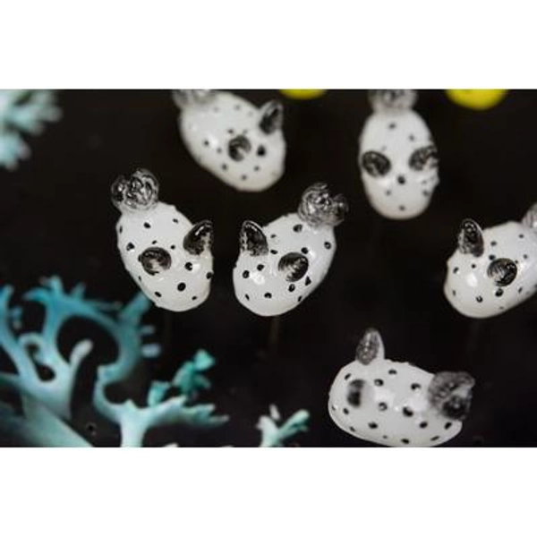 The Sea Bunny, Glow in the dark - Jorunna parva, Nudibranch Earrings! Ocean Earrings, Beach Jewelry, Diver/Mermaid gift, pendants