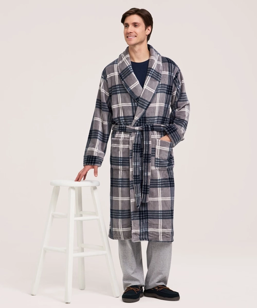 Denver Hayes Men's Cozy Fleece Robe