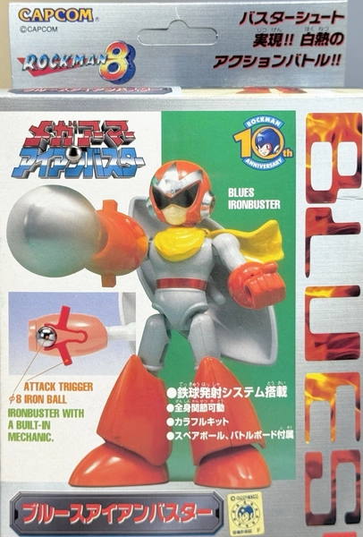 Megaman Rockman8 ProtoMan Blues Iron Buster Mega Armor Model Kit 1997 BANDAI NIB