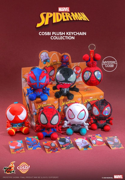 Hot Toys Spider-Man Cosbi Plush Keychain Collection