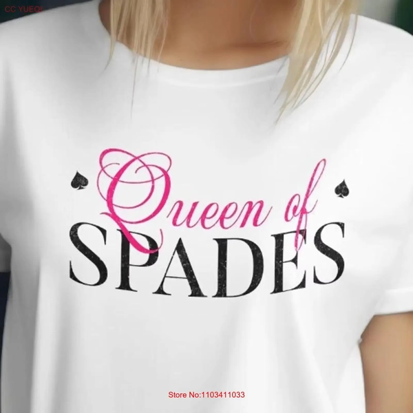 Flirty Queen of Spades T Shirt for QOS Hotwife Swinger Perfect Events and Parties vintage Washed Soft Stretched