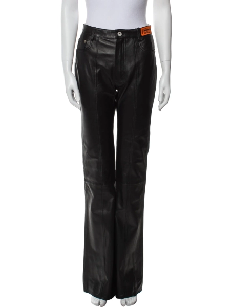 Leather Wide Leg Pants w/ Tags