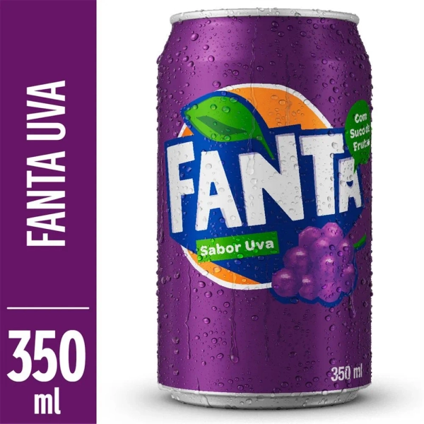 Refrigerante Fanta Uva 350ml Lata