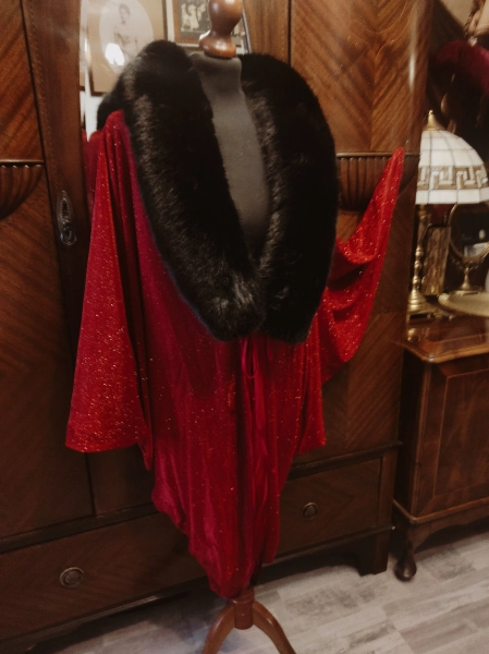 Hollywood style Burlesque flapper Cocoon coat