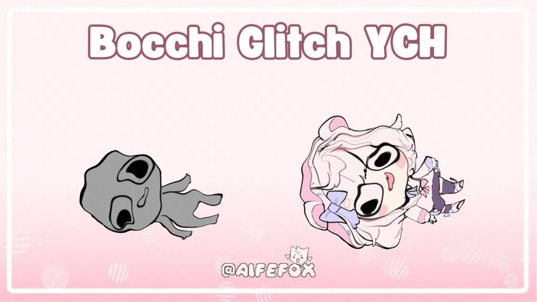 ✦ YCH Bocchi Glitch / Skeb by Aife (@aifefox)