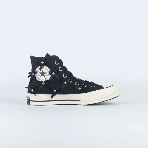 Tênis Converse Chuck 70 Hi Bow Studded Preto Preto Amendoa CT32090002