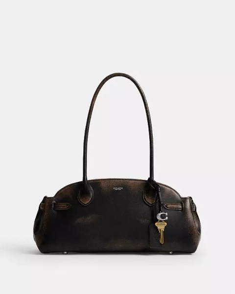 Silver/Black Brown Empire Carryall Bag 34 In Loved Leather