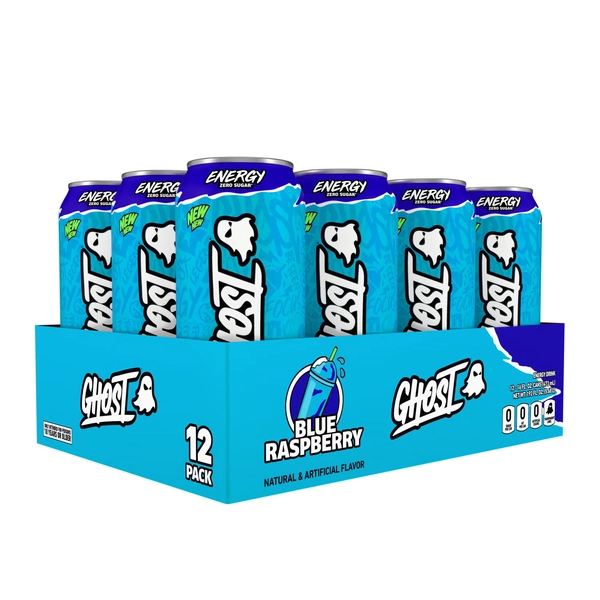 Energy Drink - Blue Raspberry - 16 fl oz. (12 Cans)