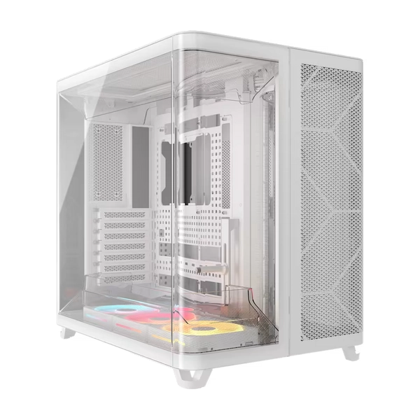 AIR 5400 LX-R RGB iCUE LINK Triple Chamber Mid-Tower PC Case - White