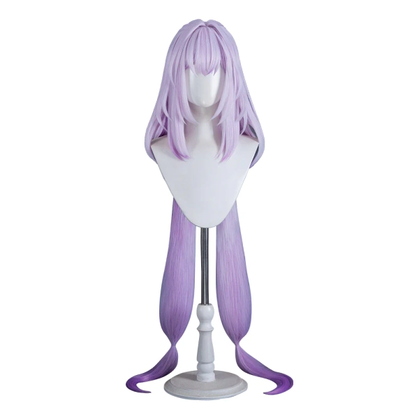 DokiDoki Game Honkai: Star Rail Cosplay Castorice Cosplay Wig / Headwear Ears / Earrings Ear Clips Ear Accessories  Long Straight Purple Hair Twin Ponytails - Wig Only-Order Processing Time Refer to Description Page