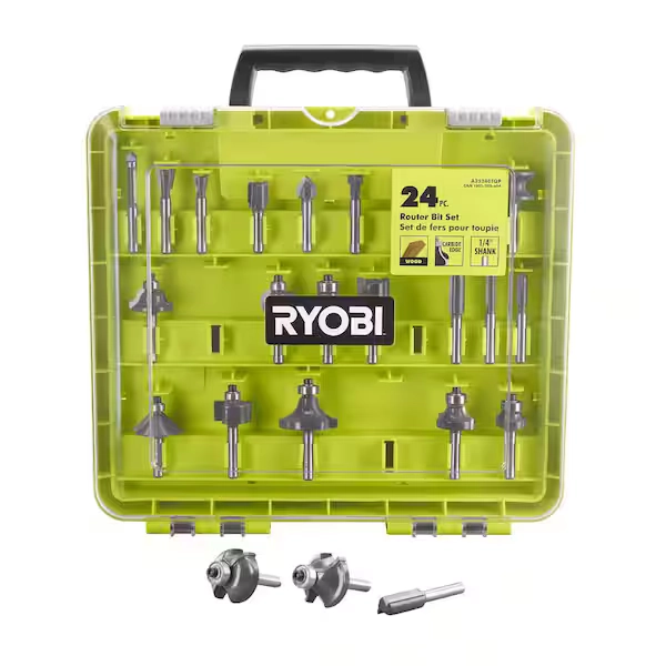 RYOBI 24-Piece Router Bit Set A252401