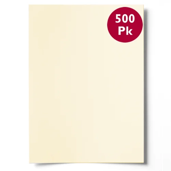 A4 Coloured Paper, 80 gsm (500 Pack Ream) Cream- Stationery House Own Brand