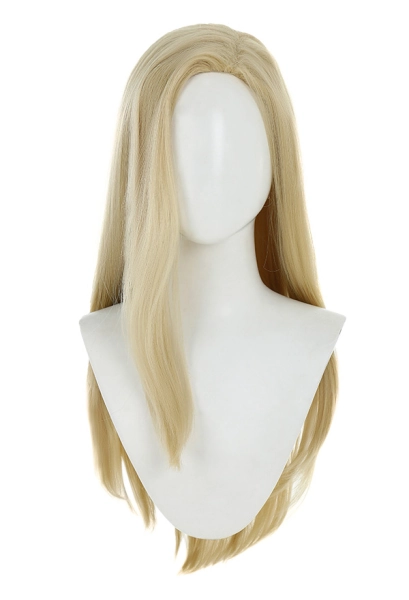 JoJos Steel Ball Run Perruque de Cosplay Gyro Zeppli Wig Longue Blonde