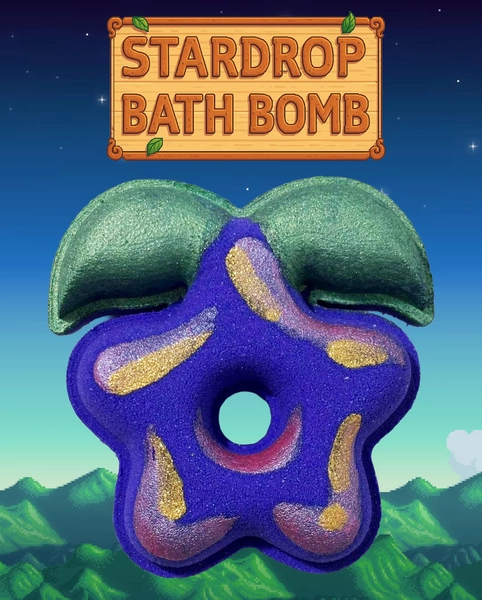Stardrop Stardew Valley Inspired Bath Bomb • Mysterious Berry Scent - Etsy