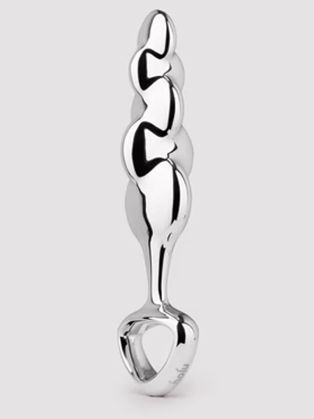 njoy Disco Rippled Textured Stainless Steel G/P-Spot Dildo