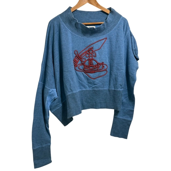 Vivienne Westwood Anglomania deformed sweatshirt, size 38, blue Women USED